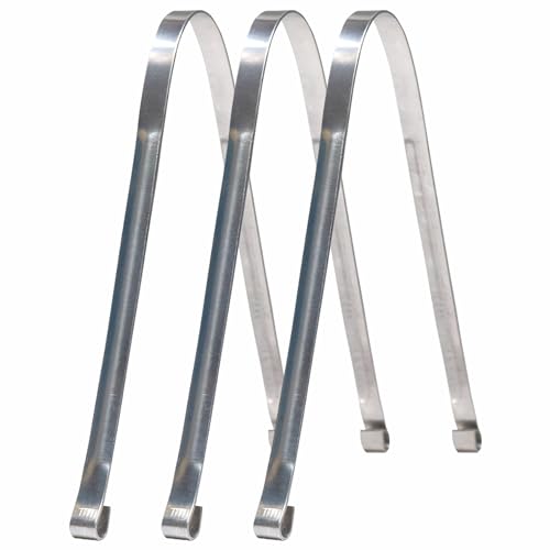 Image of steel Tongue Cleaners flat design for adult pack of (3)