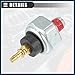 TUCKBOLD Engine Oil Pressure Sensor, for Honda Accord 1984-2007, Plastic Metal, No.37240PT0014, Black Silver Tone Automotive Parts