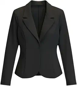 Blazer Casaquinho Feminino Aberto Manga Comprida, Blazer Slim, Cores Variadas, Estilo Casual e Executivo Escritorio