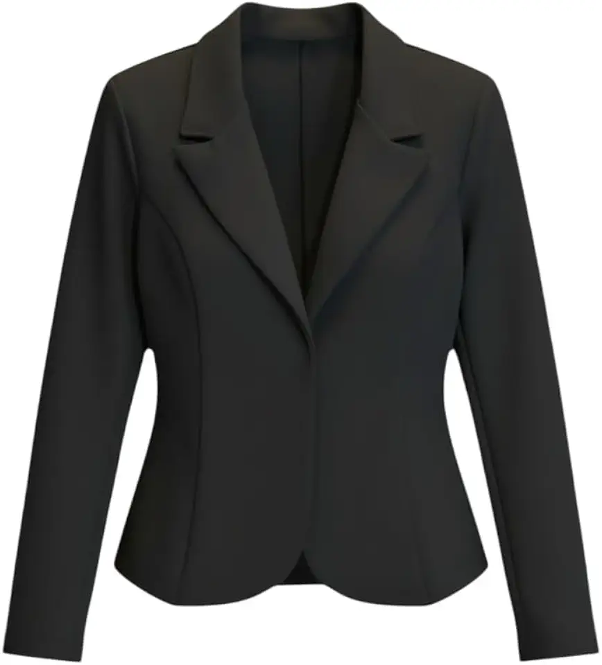 Blazer Casaquinho Feminino Aberto Manga Comprida, Blazer Slim, Cores Variadas, Estilo Casual e Executivo Escritorio