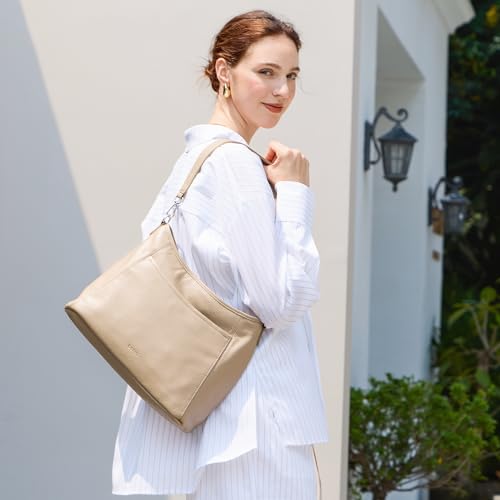 Grand sac à main en cuir véritable befen avec 2 sangles