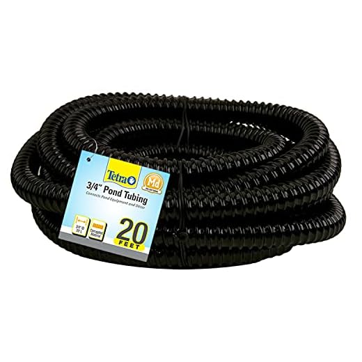 TetraPond Pond Tubing 3/4 Inch Diameter, 20 Feet Long, Connects Pond Components