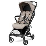 Peg Perego Volo, Ultra Lightweight Carry On Compliant Travel Stroller, Adjustable Features & Reclining Seat - Designed for Everyday Comfort from Newborn to 50lbs, Misty Beige (Light Greige)