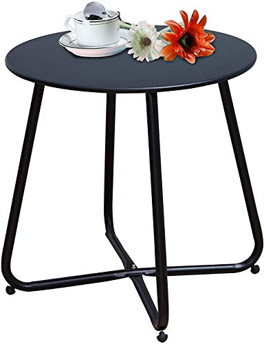Inovix Inovix Grand Premium Indoor Outdoor Round Metal Weather Resistant Side Accent Table For Patio Yard Balcony Garden Pink From Amazon Daily Mail