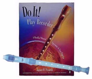 Recorder Pack: Yamaha Blue Soprano Recorder with Do It! Play Recorder! Book & CD