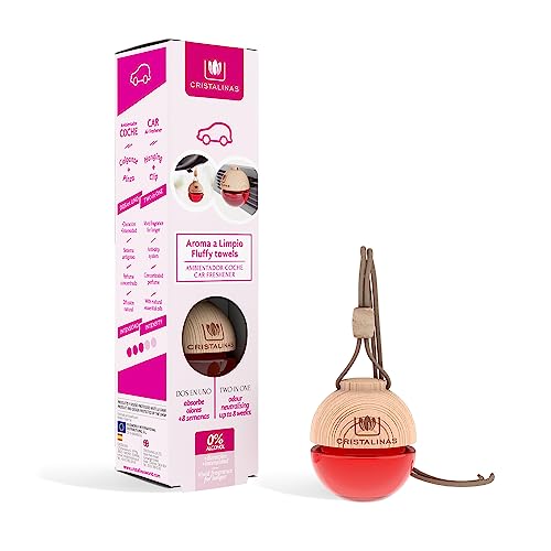 Cristalinas Deodorante Auto Profumo Limp, Vetro, Rosso, 4 x 3.7 x 15.5 cm, 1 unitĂ , 1