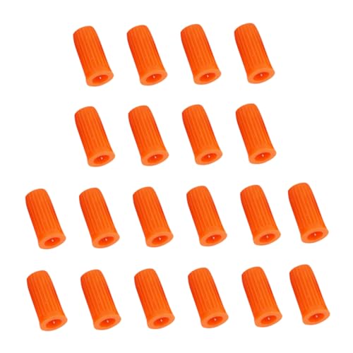 NOLITOY 20 Piezas pegamento botella boca aguja bigudí agujas para inyecciones equipo para líquido productos de salón accesorio de pegamento aguja de boquilla el plastico Orange