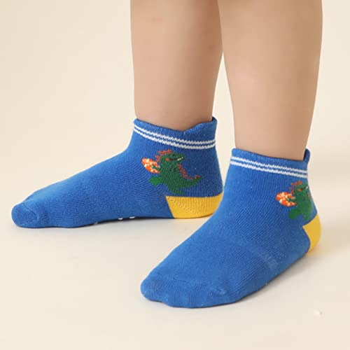 Fly love 12 Pack Baby Toddlers Grips Ankle Socks Kids Non Slip Anti Skid Low Cut Cotton Gift Socks4