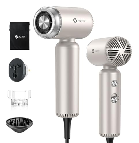 slopehill Dual Voltage Travel Mini Hair Dryer,...