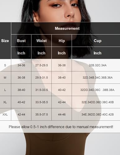 Image of Avidlove Bodysuit for Women Long Sleeve Double Lined Tank Top V Neck Bodysuit Tummy Control Shapewear
