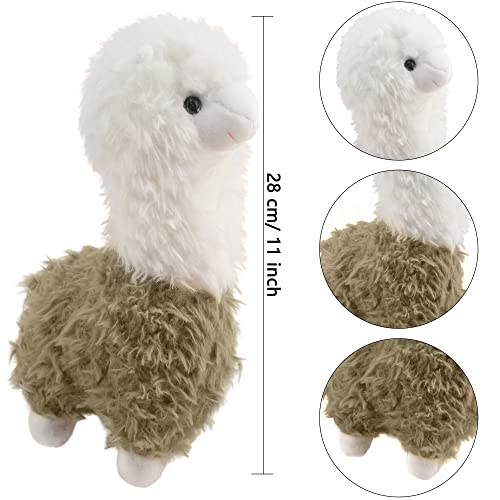 Trounistro 4 Pack 11 Inch Llama Stuffed Animal Plush Alpaca Llama Animal Kawaii Gift Llama For Birthday Christmas Wedding Anniversary Presents, 4 Colors #TOP1