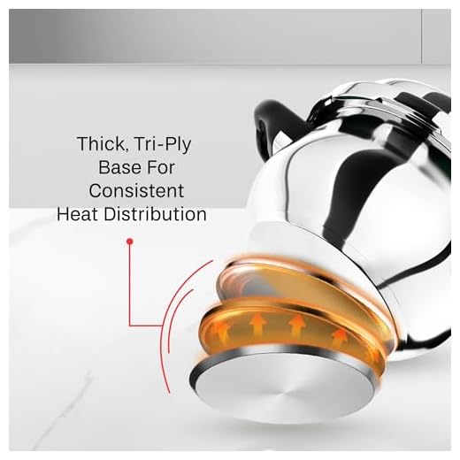 Butterfly Curve 3 Litres Stainless Steel Outer Lid Pressure Cooker | TRIPLY Base | Induction & Gas Stove Compatible | Triple Safety | ISI Certified | 5 Years Manufacturer's Warranty