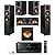 Klipsch Reference 5.1 Home Theater System with 2X R-625FA Floorstanding Speaker, R-12SW Subwoofer, R-52C Center Channel, R-41M Bookshelf Speaker and Denon AVR-S770H 7.2-Channel 8K Network AV Receiver