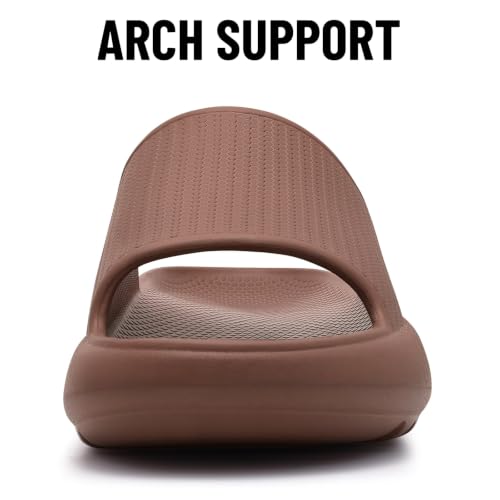 Image of Comwarm Cloud Slide Sandals for Women Men Ultra Comfort Recovery Pillow Slippers Soft Summer Beach Shoes with Low Arch Support