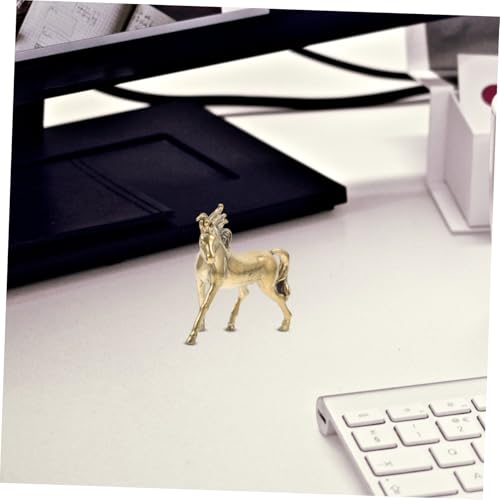 Estatua de Caballo Feng Shui de Latón para Decoración miniatura 5