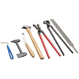 PFIFF 005102 Hoefbeslag set met tas, hoefbeslag gereedschapsset, 7-delig