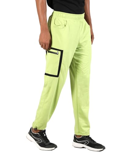 Image of CHKOKKO Men's Regular Fit Mid Rise Designer Track Pant Lower with Pocket