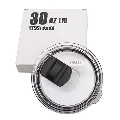 30 oz Magnetic Slider Tumbler LidFits Travel Coffee Cup CoverWine MugsSpill-Proof Splash Shatter Resistant MagSlider Lid Replacement 1Pcs
