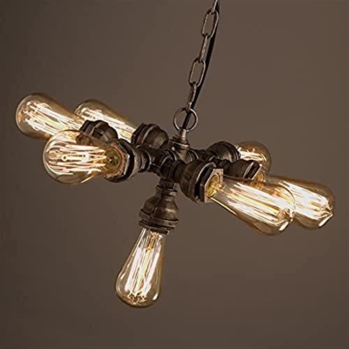 7-Lights Industrial Retro Tube Pendant Light Vintage Creative Steampunk Rustic Water Pipe Chandelier Ceiling Fitting Lights Hanging Lamp Pendant Light Lighting Perfect for Edison Elegant Metal Restaur steampunk buy now online