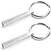 VNOX 2PCS Personalizado Parejas BFF Hermanos Hermanas Familia Socia Llaveros 4Lados Nombre 3D Accesorios de Equipaje/Bolso de Llavero de Barra Cuboide Vertical, Grabado Gratuito