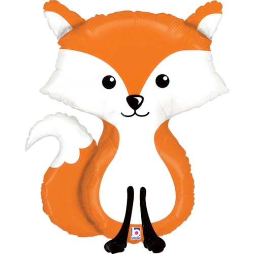 Betallic 91,4 cm Fox Woodland Critter - Globo de aluminio