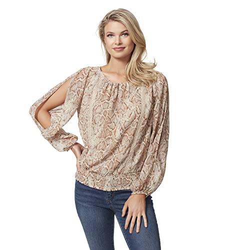Jessica Simpson Caroline Blouse Fleurie à Taille Smocked Élastique Chic