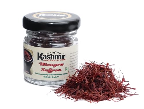 Image of Kashmir Online Store Original Saffron - Natural & Pure Finest Grade Kashmiri Kesar For Pregnant Women, Cooking, Face & Skin. (3Gm)