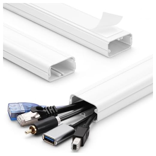 TV Cord Hider - 39 Inch Cord Covers for Wall Mounted TV Cable Hider Wall Kit | Wire Hiders for TV on Wall, Wire Covers for Cords, Cord Concealer Hide TV Cords, 1.5" W*0.75" H*13inL*3, White