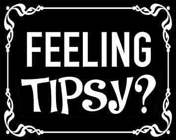 Feeling Tipsy (Funny Tipping jar Drunk bar Bartender Cafe) Bumper Sticker Vinyl Decal