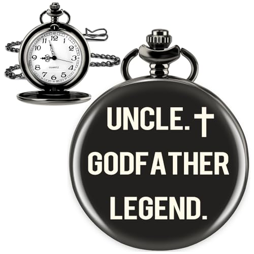 Image of Uncle Gifts for Fathers Day Birthday Retirement Xmas Valentines Day Gifts for Uncle Godfather Engraved Pocket Watches