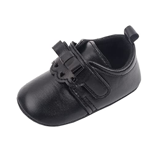 Kids Marry Jane Shoes Baby Bowknot Faux Leather Solid Color Soft Sole Dance Shoes Children Lightweight Soft Sole Shoes