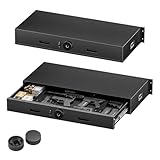 DINWORK Gun Safe for under Bed - 360° Swivel Wheel, Quick...