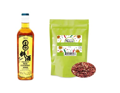 Chinese Cooking Wine 33.81 Fl Oz, And Sichuan Red Peppercorn 4Oz #TOP24