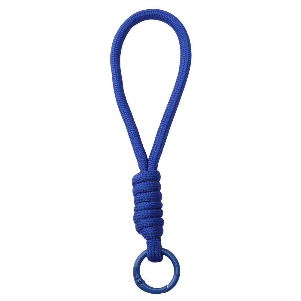 Jhdwu Dark Blue 5Pcs Creative Braided Lanyard Keychain For Phone Case Anti Lost Knot Rope Strap Car Key Chains Diy Accessories Fashion Keyring