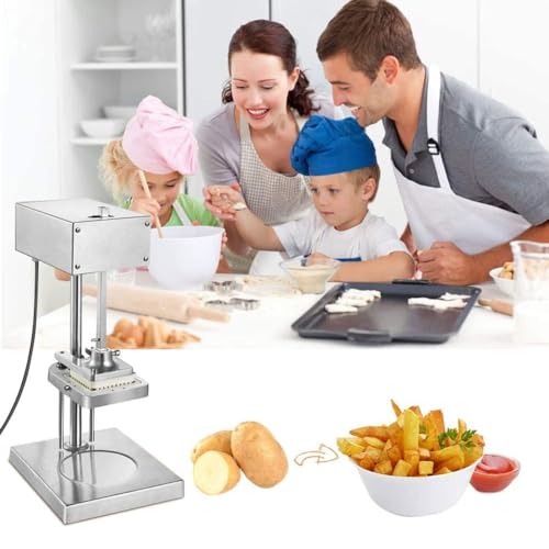 Cortador eléctrico de papas fritas de acero inoxidable