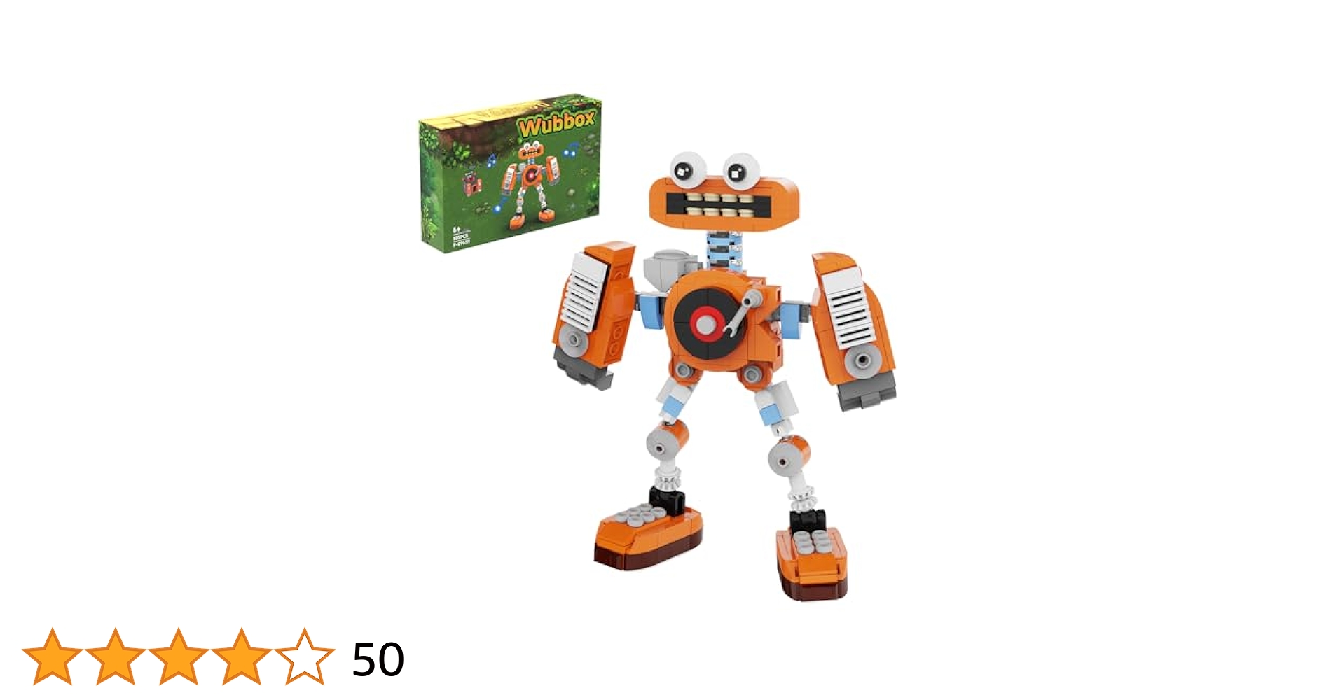 オレンジのロボットフィギュア Amazon.co.jp: VLOTVFP Wubbox ビルディングブロックセット