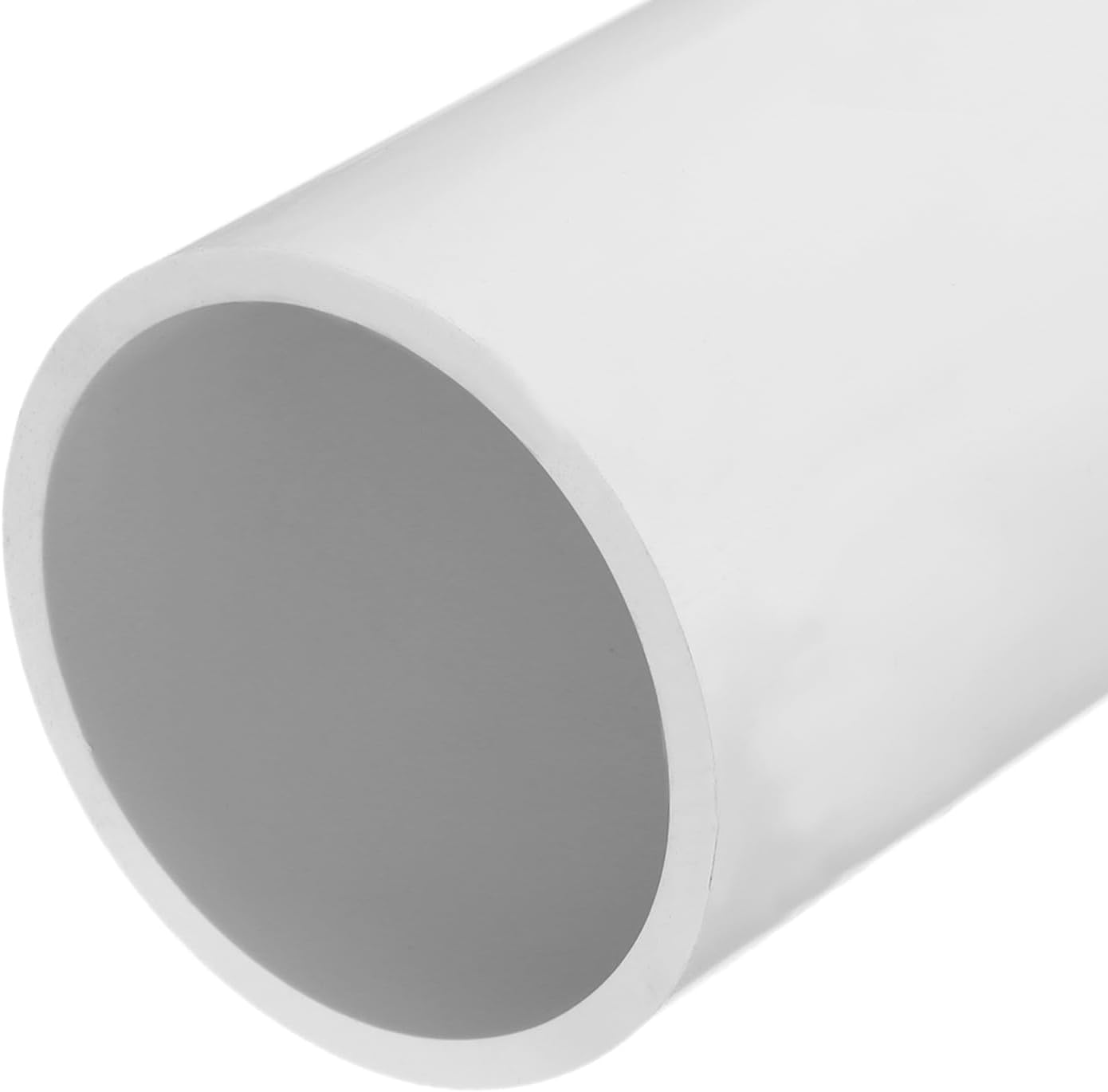 MECCANIXITY 4.3 Inch PVC Rigid Tube Round Pipe Hardware Tubing 96.8mm ID 110mm OD 35cm/14" Length White High Impact for Water Pipe, Cable Sleeve White 96.8mm x 110mm