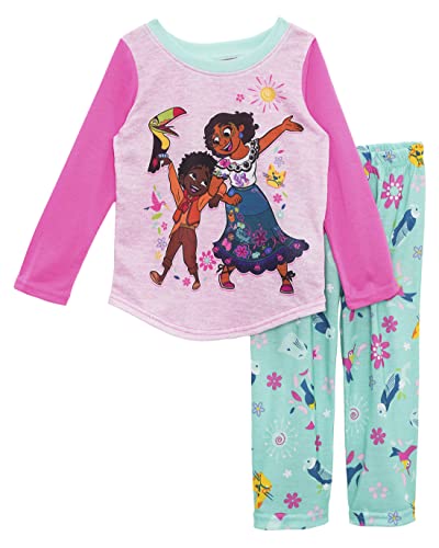 Disney Girls' Encanto Pajama Set, Pink Long Sleeve, Size 82