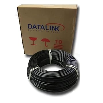 Cabo Microfone 50M Datalink Balanceado Double Shield 2x0,30 mm²