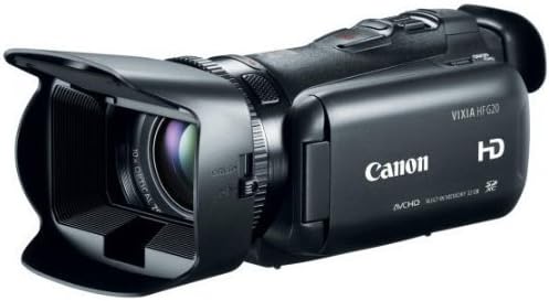 Canon VIXIA HF G20 Camcorder with 10x HD Video Lens (30.4mm-304mm), 3.5" Touchscreen LCD, HD CMOS Pro and 32GB Internal Flash Memory (Renewed)