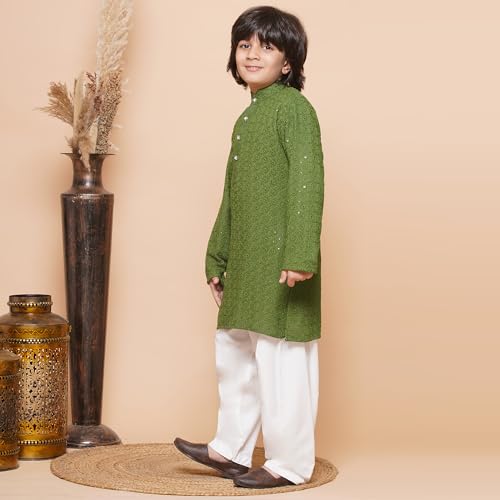 AJ DEZINES Boys Indian Wear Bollywood Style Kurta Pyjama for Kids3