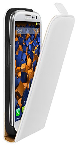 mumbi Funda de Piel con Tapa para Samsung Galaxy S3/S3 Neo