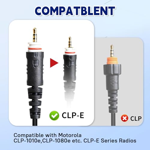 Auricular para Motorola CLP1040e manos libres sin dolor de oreja PTT 2