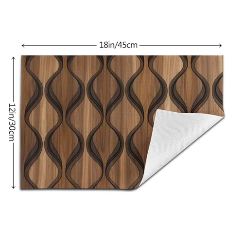 Sets de table tissés haute densité au design raffiné pour repas | Lot de 4