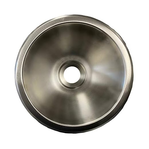Class A Customs | 10" Round Stainless Steel Sink | 300 Series Stainless Steel | RV Camper Motor Home Sink | Concession Sink | 22 Guage