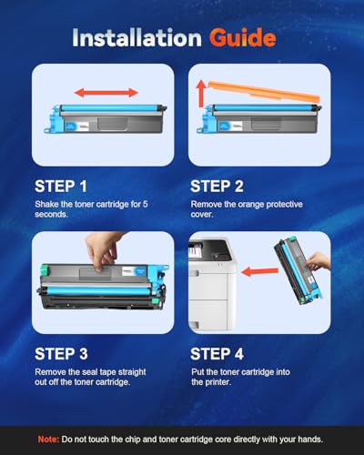 Image of TN229XL Compatible Toner Cartridges Replacement for Brother TN229 TN229XL TN-229XL TN229 XL Work for MFC-L3780CDW MFC-L3720CDW HL-L3280CDW HL-L3220CDW HL-L3300CDW (2Black,Cyan,Magenta,Yellow,5 Pack)