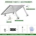 Solar Panel Mounting Brackets, 2 Sets Adjustable Solar Panel Tilt Mount Brackets, 14-27IN Adjust Solar Panel Rack, Support up to 100-450 Watt Mounting Bracket Set, Portable Stand for Roof RV Boat