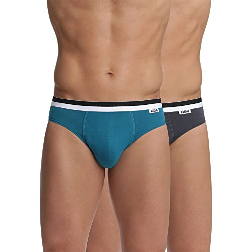 Unno DIM Basic Algodón Elástico Slip, Hombre, Azul (Azul/ Gris Granito 8OQ), XX-Large (Tamaño del Fabricante: 6)