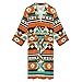 Soft Spa Bath Robe Fashion Robe With Pockets Lightweight Bathrobe For Men Tribal Navajo Indiana Western Southwest Ethnic
