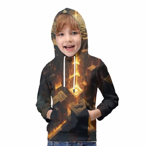 Sweat à capuche Halloween pour garçons filles pull chaud avec poche 3D - 5